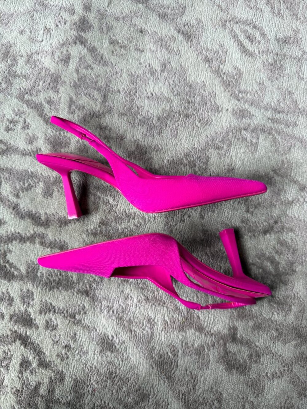 ZARA Fuchsia Slingback Heels - Picture 5 of 12